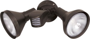 150 W 2 Light Halogen Flood Light in Bronze