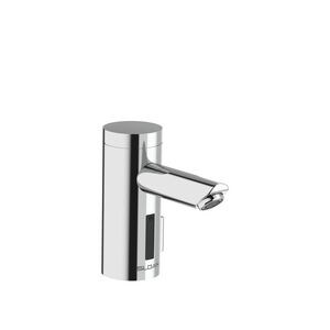 0.5 gpm Battery Powered Sensor Bathroom Sink Faucet with Integrated Side Mixer in Polished Chrome