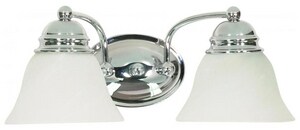 100W 2-Light Vanity Fixture in Polished Chrome