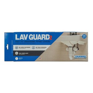 Molded P-Trap and Supply Cover in White