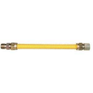 1/2 in. Male Threaded x Female Threaded 48 in. Gas Appliance Connector in Yellow