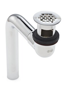 Offset Lavatory Strainer Polished Chrome