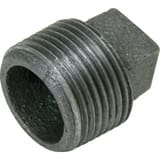 Threaded 125# Black Malleable Iron Cored Plug IBCPG at Pollardwater