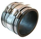 Fernco 1056 Series 6 in. Clamp Plastic Coupling with Stainless Steel Band F105666RC at Pollardwater