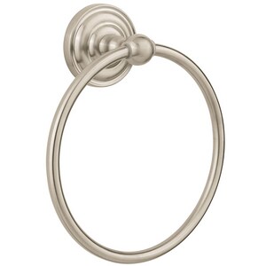 Round Closed Towel Ring in Brushed Nickel