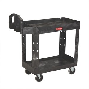 500 lb. Structural Foam Utility Cart in Black