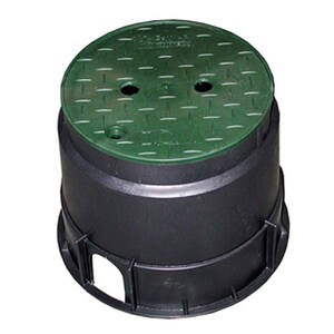 10 in. Round Plastic Valve Box & Plastic Lid