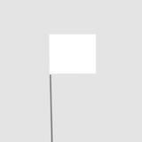 Blackburn 5 x 4 in. Wire Staff Vinyl Flag in White B455WWH at Pollardwater