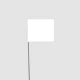 Blackburn 5 x 4 in. Wire Staff Vinyl Flag in White B455WWH at Pollardwater