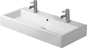 Duravit Usa Vero 174 2 Hole Countertop Wash Basin In White