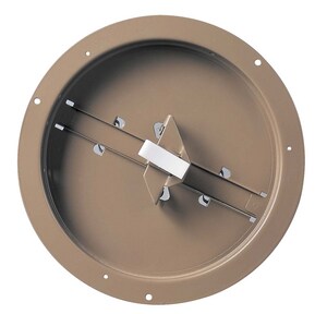 10 in. Round Brown Ceiling Damper