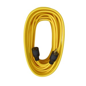 12/3 100 ft. SJTW Twistlock Extension Cord Yellow