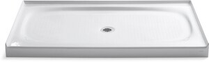 60 in. x 36 in. Shower Base with Center Drain in White