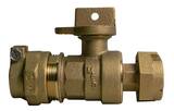 A.Y. McDonald Compression x Meter Water Service Brass Stop M76100MW22K at Pollardwater