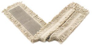 24 in. Dust Mop Heavy Duty Disposable Cut End in White