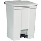 Rubbermaid 18 gal Step-On Trash Container in White NFG614500WHT at Pollardwater