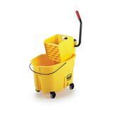 Rubbermaid WaveBrake® Wringer with 35 qt Bucket Mop in Yellow NFG758088YEL at Pollardwater