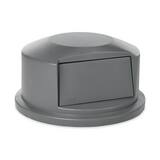 Rubbermaid Brute® 12-3/4 x 12-63/100 x 25-1/2 in. Plastic Trash Dome Top Lid in Grey NFG264788GRAY at Pollardwater