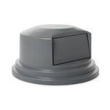 Rubbermaid Brute® 20-1/8 x 14-1/2 x 20-1/8 in. Plastic Trash Dome Top Lid in Grey NFG265788GRAY at Pollardwater