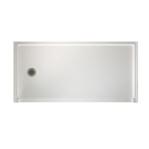 60 in. x 30 in. Shower Base with Left Drain in White