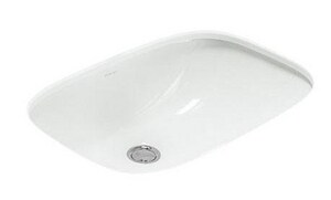20-3/16 in. Undermount Rectangular Vitreous China Bathroom Sink in White