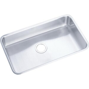 30-1/2 in. Undermount Stainless Steel Single Bowl Kitchen Sink in Lustrous Satin