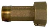 A.Y. McDonald Meter Coupling with Gasket 3/4 in. Female Meter Swivel X 1/2 in. MNPT M74620FD at Pollardwater