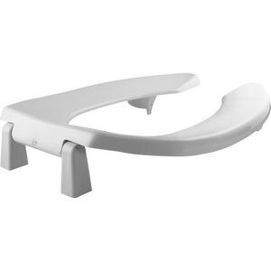 Elongated Open Front Toilet Seat in White