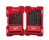 Milwaukee® Thunderbolt® 1/16 in, 1/2 in. x 1/2 x 3/8 in. 3-Flat Twist 29 Piece M48892802 at Pollardwater