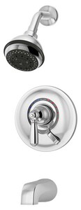 Single Handle Multi Function Bathtub & Shower Faucet in Polished Chrome (Trim Only)