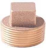 1/2 in. MNPT 125# Schedule 40 Standard Global Brass Plug IBRLFCPLUGD at Pollardwater