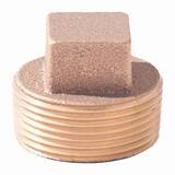 1 in. MNPT 125# Square Head Brass Plug IBRLFCPLUGG at Pollardwater