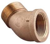 1 in. MNPT x FNPT 125# Schedule 40 Standard Global Brass 45 Degree Street Elbow IBRLFS4G at Pollardwater