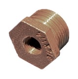 1/2 x 1/8 in. MNPT x FNPT 125# Brass Reducing Hex Head Bushing IBRLFBDA at Pollardwater