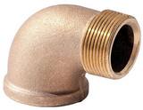 MNPT x FNPT 125# Schedule 40 Standard Global Brass 90 Degree Elbow IBRLFS9B at Pollardwater