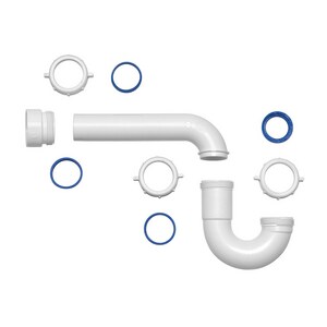1-1/2 in. Plastic P-Trap in White