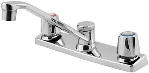 Two Handle Kitchen Faucet in Polished Chrome