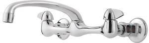 Two Handle Kitchen Faucet in Polished Chrome