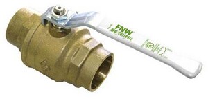 1 in Brass Full Port Sweat 600# Ball Valve
