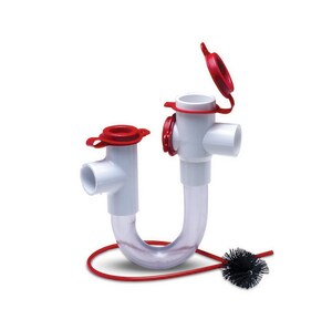 8-1/2 x 14-1/2 in. Condensate Drain Pan Trap Push 3/4 in Plastic