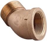 3/4 in. MNPT x FNPT 45 Degree Brass Street Elbow BRLFS4F at Pollardwater