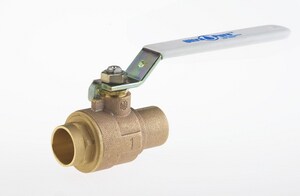 1-1/4 in. Cast Bronze Full Port Solder 600# Ball Valve