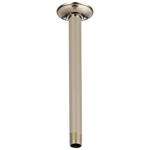 10 in. Ceiling Mount Shower Arm and Flange in Brilliance<REG/> Polished Nickel