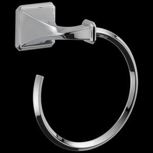 Round Open Towel Ring in Polished Chrome