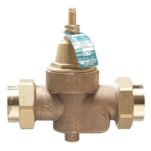 1 in. Brass NPT Union x FNPT Pressure Reducing Valve