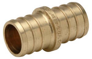 1 in. Brass PEX Crimp Coupling