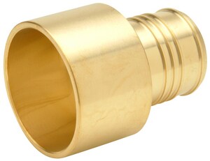 1-1/2 in. Brass PEX Crimp x 1-1/2 in. Female Sweat Adapter