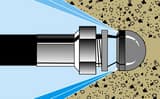 General Pipe Cleaners 1/4 40 Degree Angle Nozzle For JM-3055 GJN74 at Pollardwater