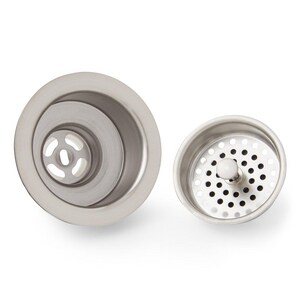 3-1/2 in. Solid Brass Basket Strainer in Stainless Steel