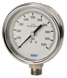 WIKA Bourdon Stainless Steel Lower Mount Pressure Gauge W9832348 at Pollardwater